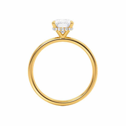1.20 CT Oval Lab-Grown Diamond Hidden Halo Engagement Ring 5