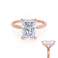 Load image into Gallery viewer, 1.20 CT Radiant Lab-Grown Diamond Hidden Halo Engagement Ring
