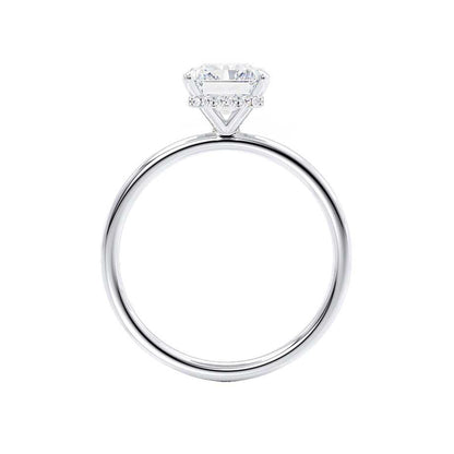 1.20 CT Emerald Cut Lab Grown Diamond Hidden Halo Engagement Ring 5