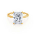 Load image into Gallery viewer, 1.20 CT Radiant Cut Lab Grown Diamond Hidden Halo Engagement Ring
