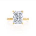 Load image into Gallery viewer, 1.20 CT Radiant Cut Lab Grown Diamond Hidden Halo Engagement Ring
