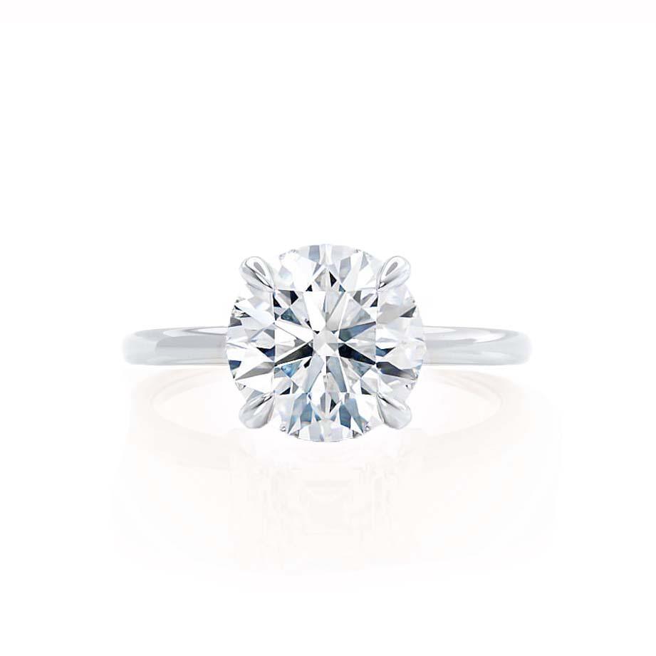 1.50 CT Round Lab-Grown Diamond Hidden Halo Engagement Ring – Timeless Elegance. 3