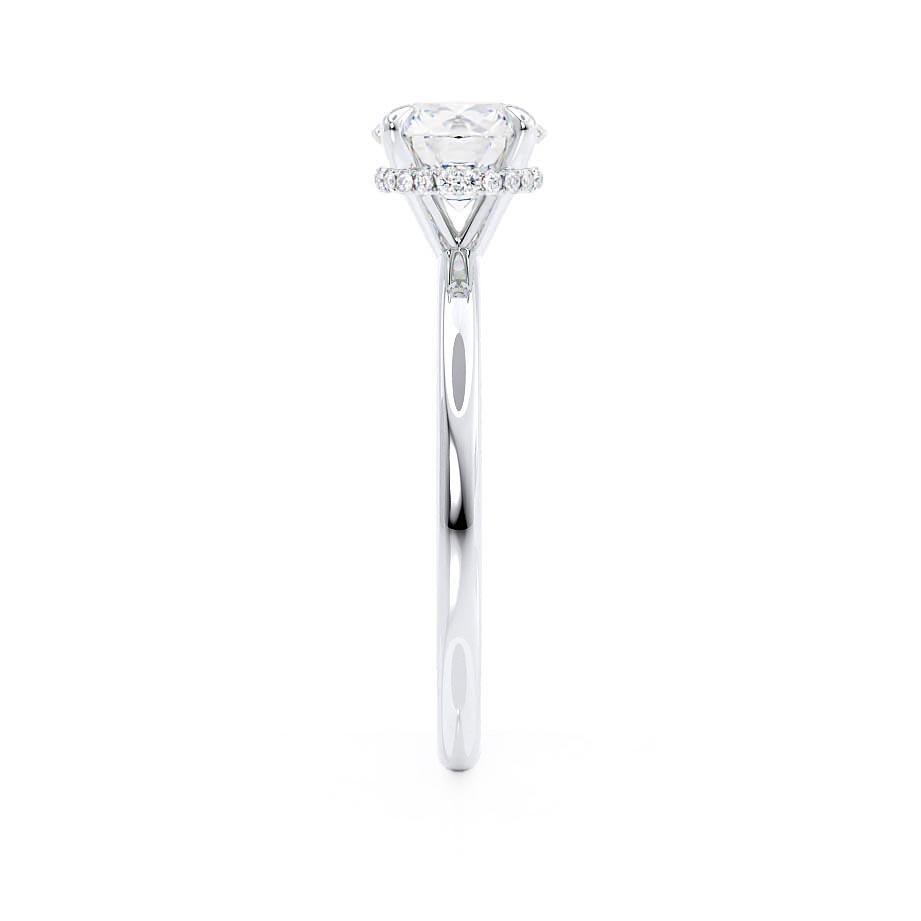 1.50 CT Round Lab-Grown Diamond Hidden Halo Engagement Ring – Timeless Elegance. 4
