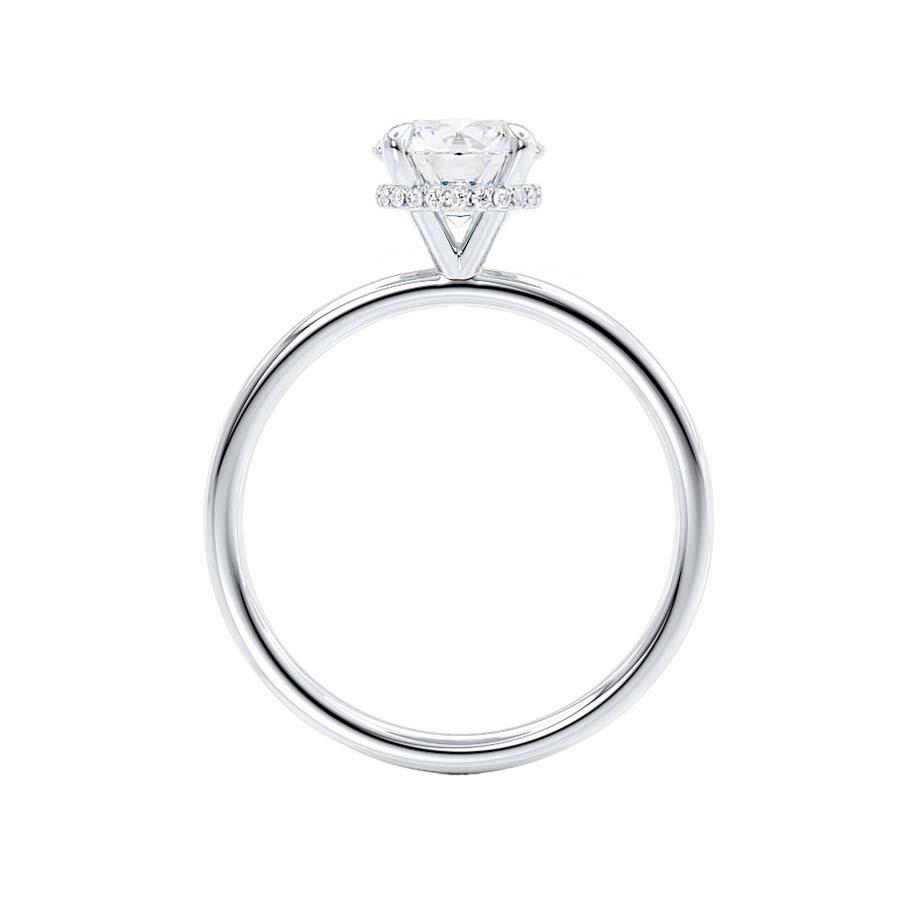 1.50 CT Round Lab-Grown Diamond Hidden Halo Engagement Ring – Timeless Elegance.