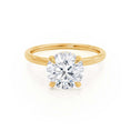 Load image into Gallery viewer, 1.20 CT Round Lab-Grown Diamond Hidden Halo Engagement Ring
