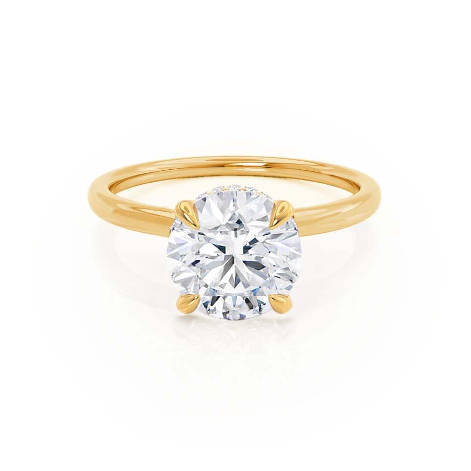 1.20 CT Round Lab-Grown Diamond Hidden Halo Engagement Ring