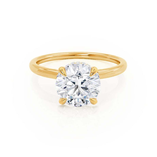 1.20 CT Round Lab-Grown Diamond Hidden Halo Engagement Ring