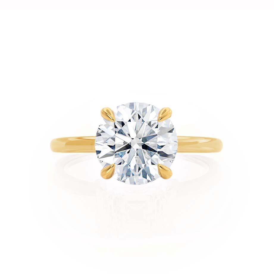 1.20 CT Round Lab-Grown Diamond Hidden Halo Engagement Ring