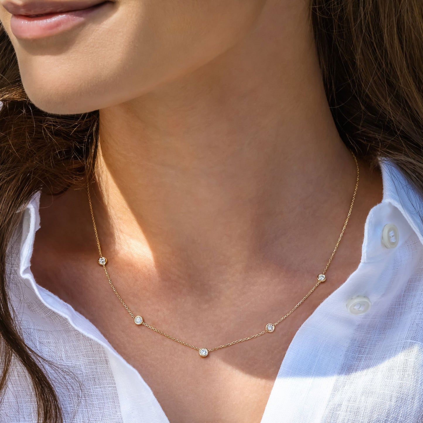 Solitaire- 1.0 CT Oval Lab Grown Diamond Necklace