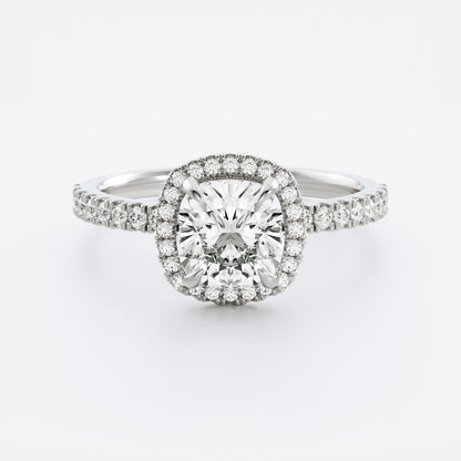 Solitaire-Oval Lab Grown Diamond Engagement Ring
