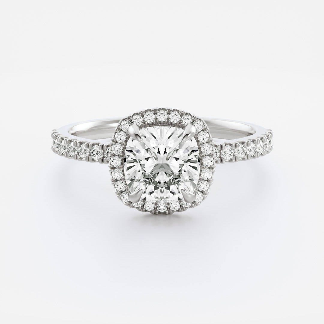 Solitaire- 1.0 CT Oval Moissanite Engagement Ring