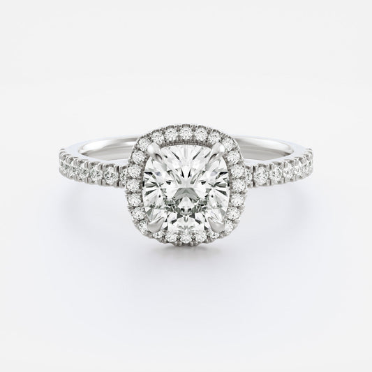 Solitaire- 1.0 CT Oval Moissanite Engagement Ring