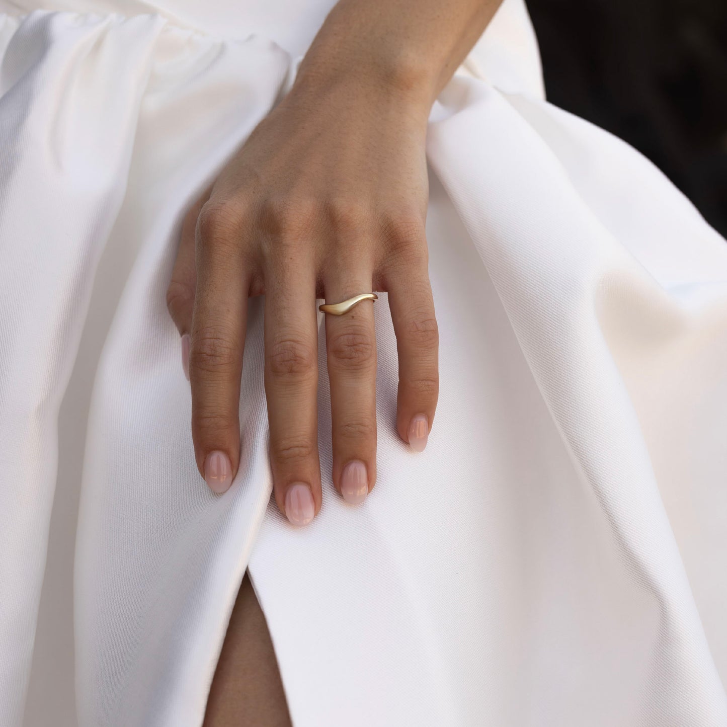 Plain Curved- Wedding Band