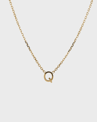 Elegant Gold Initial Choker Necklace 17