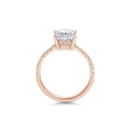 Load image into Gallery viewer, 2 CT Radiant Lab-Grown Diamond Hidden Halo Pavé Ring 2
