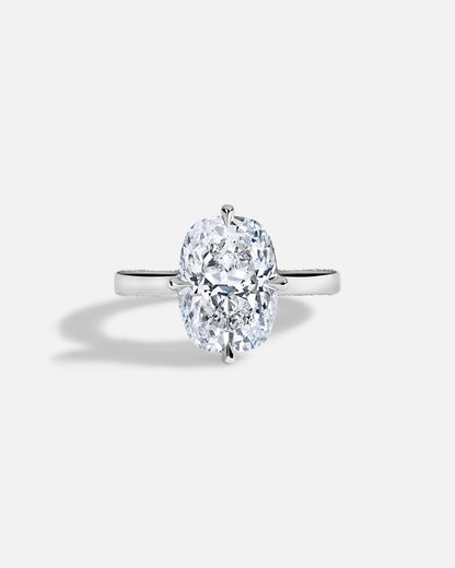 Solitaire Cathedral- 1.8 CT Cushion Lab Grown Diamond Wedding Band