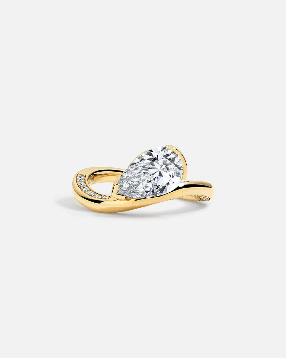 Solitaire Cathedral- 1.8 CT Cushion Lab Grown Diamond Wedding Band