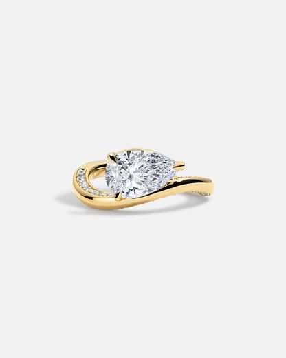 Solitaire Cathedral- 1.8 CT Cushion Lab Grown Diamond Wedding Band