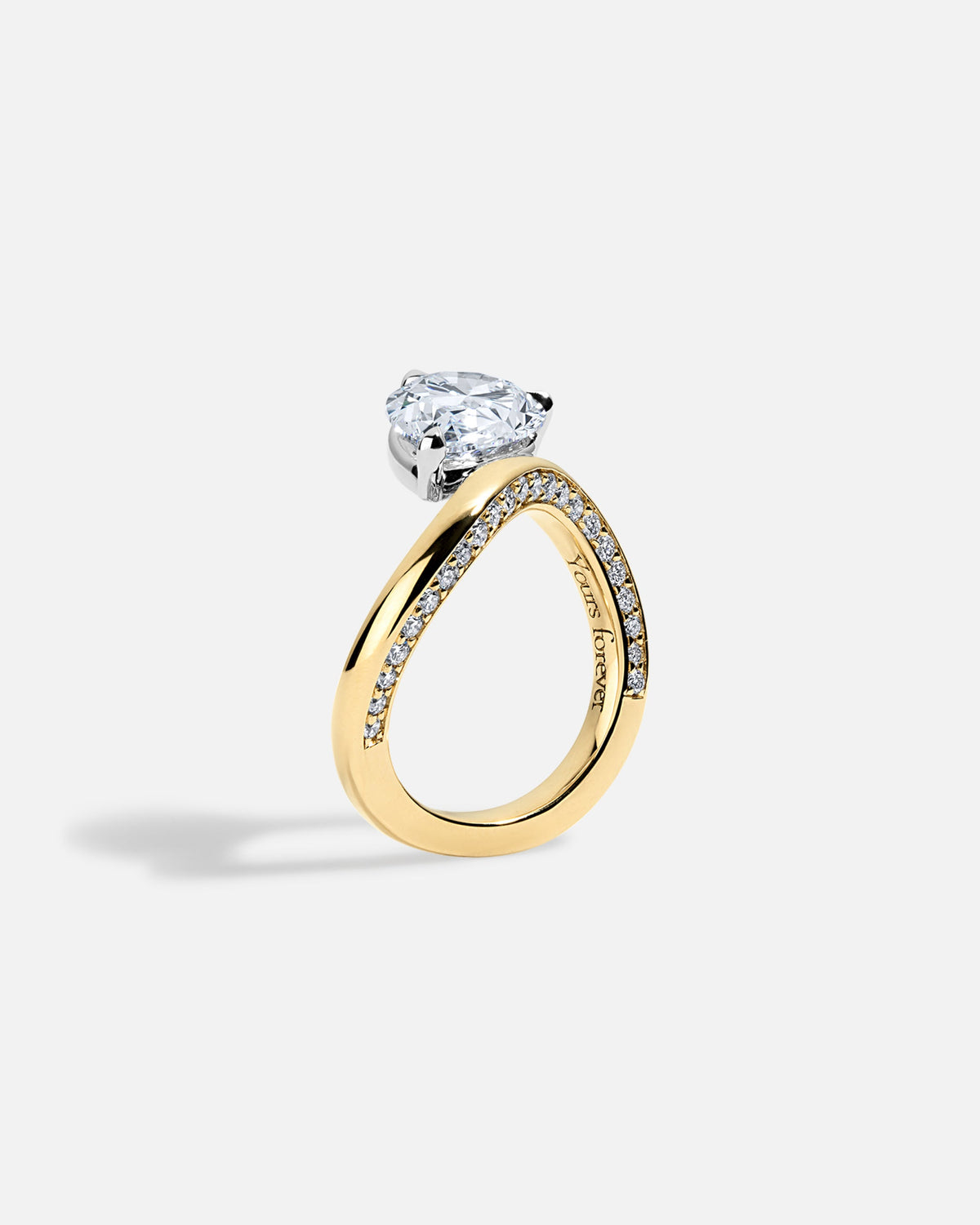 Solitaire Cathedral- 1.8 CT Cushion Lab Grown Diamond Wedding Band