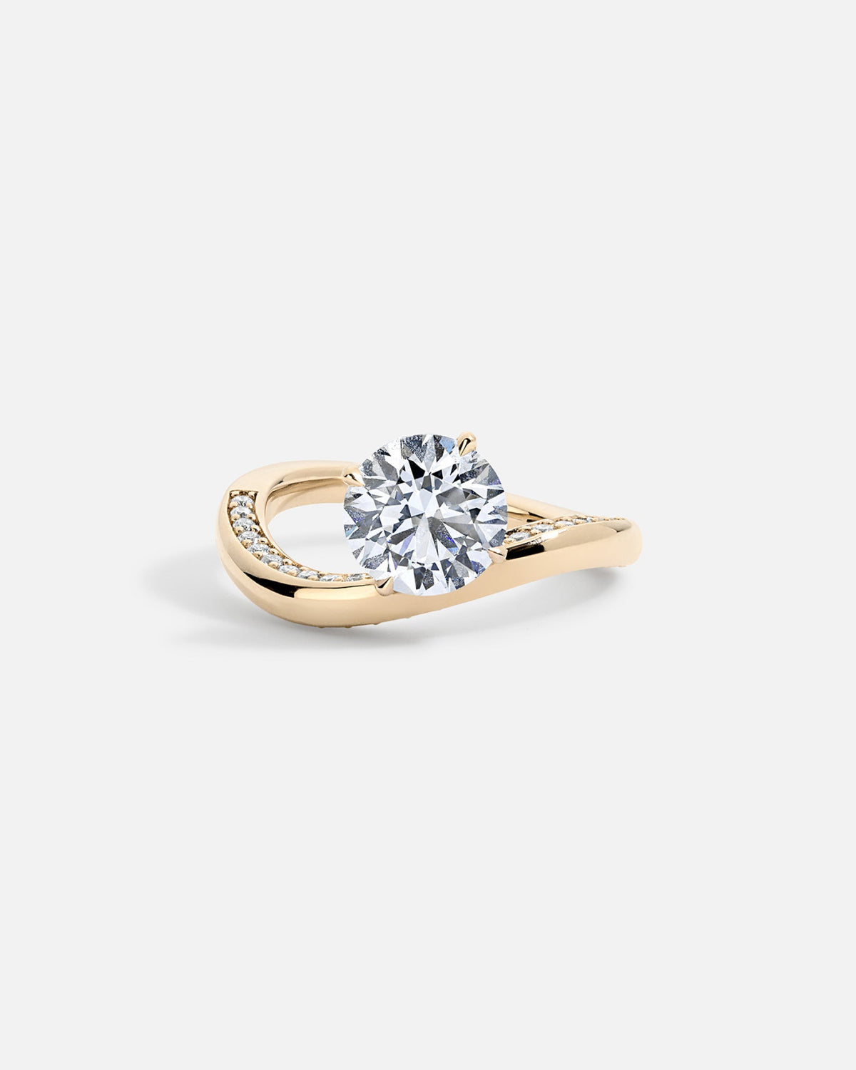 Solitaire Cathedral- 1.8 CT Cushion Lab Grown Diamond Wedding Band