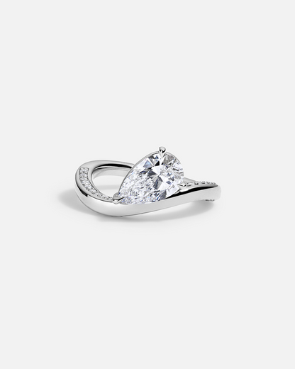 Solitaire Cathedral- 1.8 CT Cushion Lab Grown Diamond Wedding Band