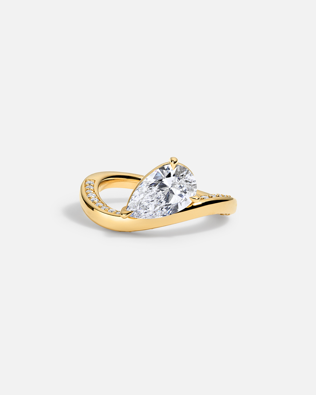 Solitaire Cathedral- 1.8 CT Cushion Lab Grown Diamond Wedding Band