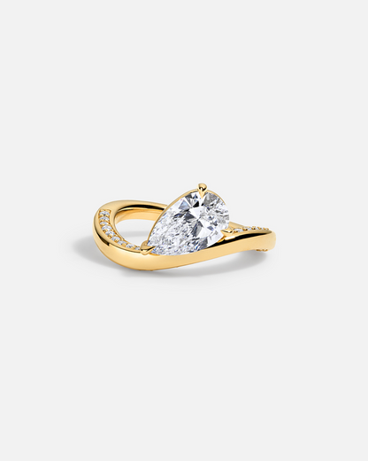 Solitaire Cathedral- 1.8 CT Cushion Lab Grown Diamond Wedding Band
