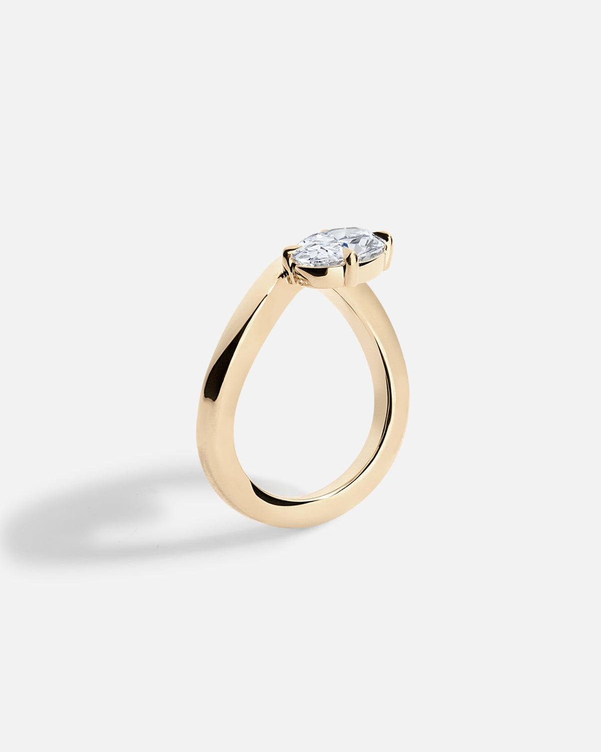 Solitaire Cathedral- 1.8 CT Cushion Lab Grown Diamond Wedding Band