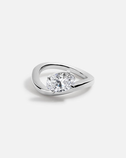 Solitaire Cathedral- 1.8 CT Cushion Lab Grown Diamond Wedding Band