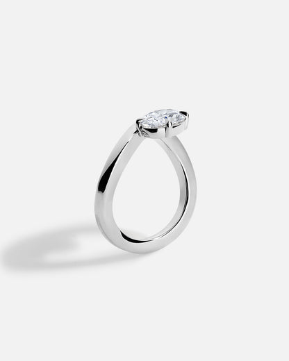 Solitaire Cathedral- 1.8 CT Cushion Lab Grown Diamond Wedding Band