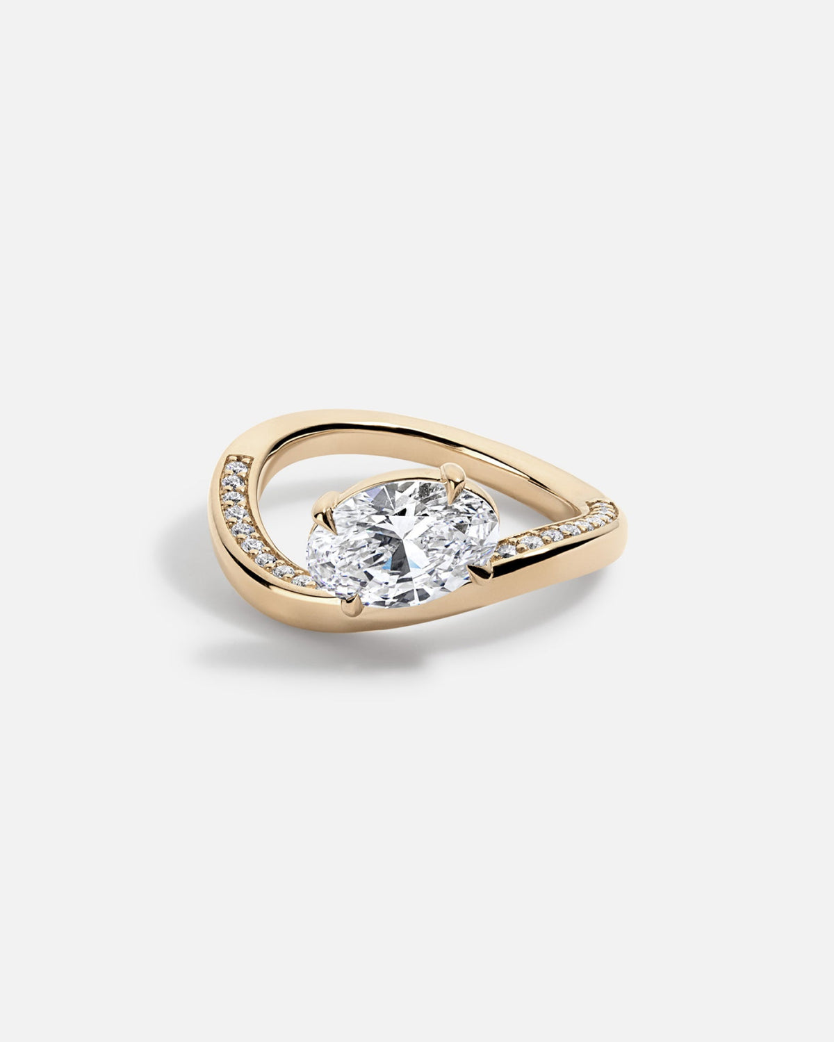 Solitaire Cathedral- 1.8 CT Cushion Lab Grown Diamond Wedding Band