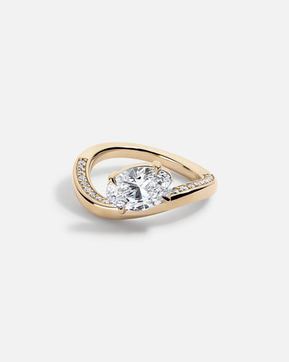 Solitaire Cathedral- 1.8 CT Cushion Lab Grown Diamond Wedding Band