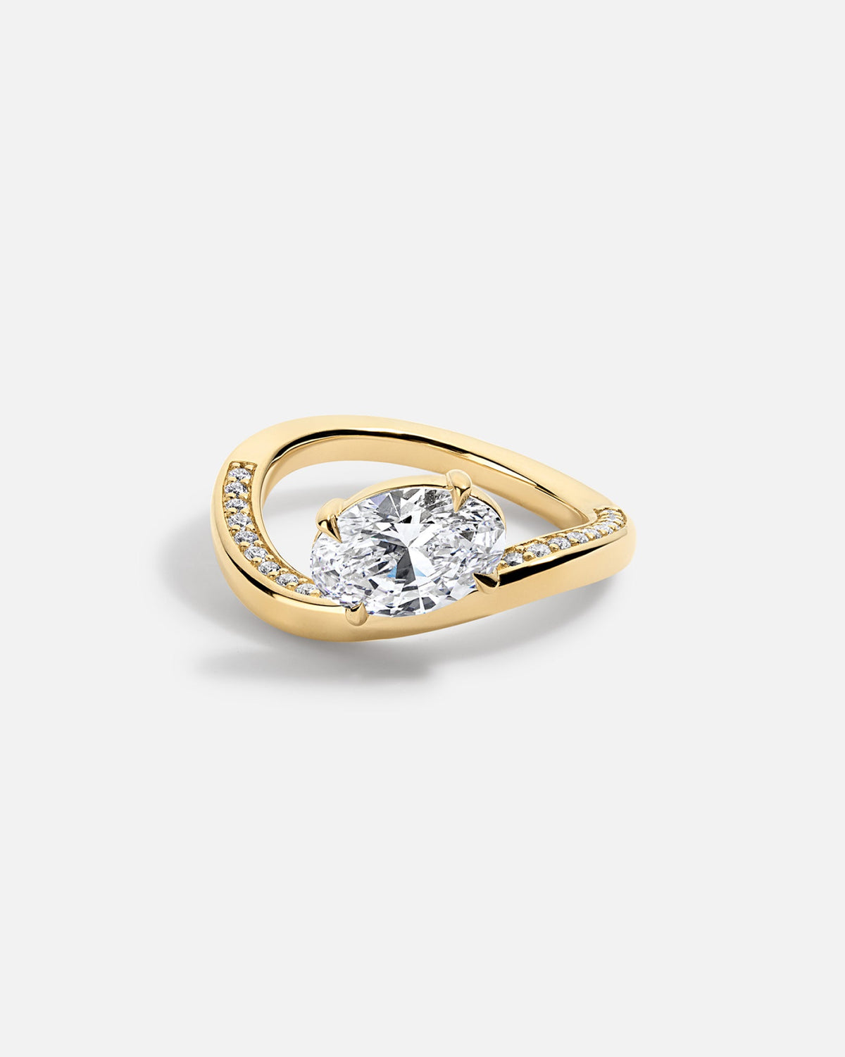 Solitaire Cathedral- 1.8 CT Cushion Lab Grown Diamond Wedding Band