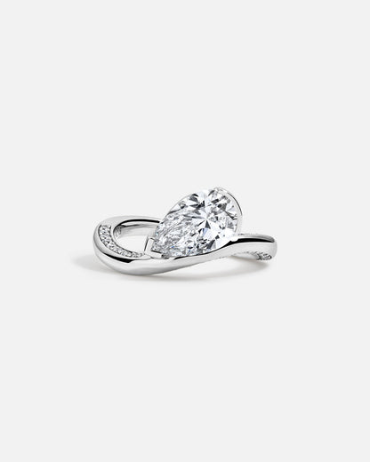 Solitaire Cathedral- 1.8 CT Cushion Lab Grown Diamond Wedding Band