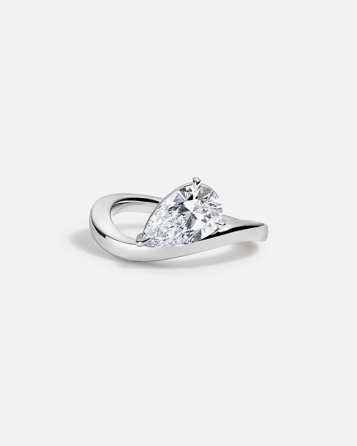 Solitaire Cathedral- 1.8 CT Cushion Lab Grown Diamond Wedding Band