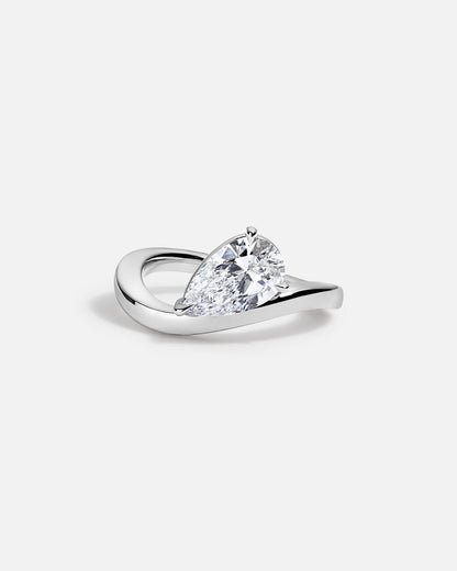 Solitaire Cathedral- 1.8 CT Cushion Lab Grown Diamond Wedding Band