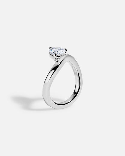 Solitaire Cathedral- 1.8 CT Cushion Lab Grown Diamond Wedding Band