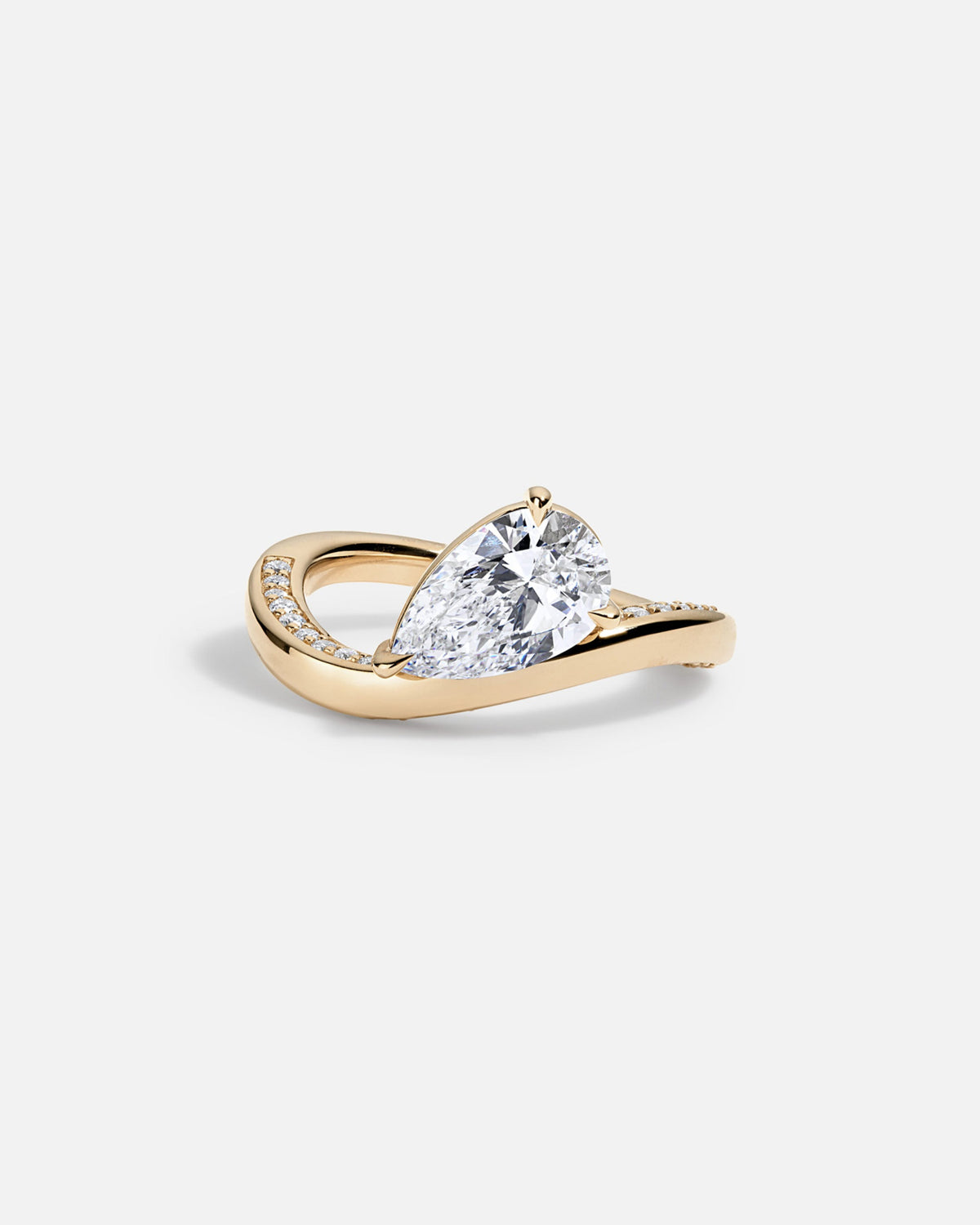 Solitaire Cathedral- 1.8 CT Cushion Lab Grown Diamond Wedding Band