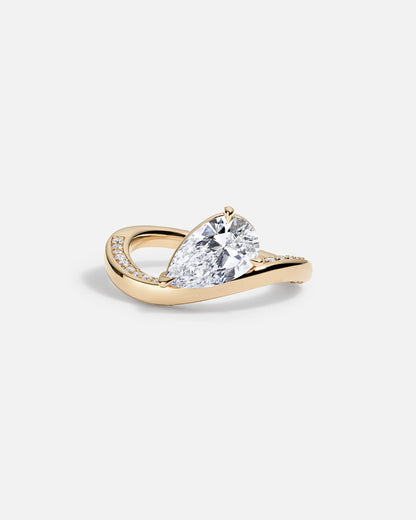Solitaire Cathedral- 1.8 CT Cushion Lab Grown Diamond Wedding Band