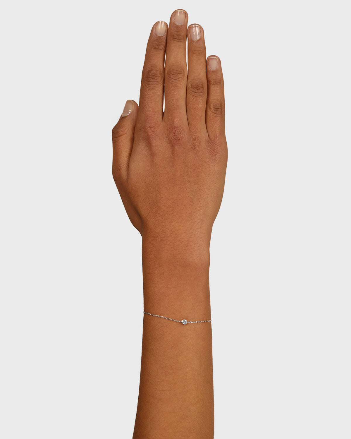 Eternal Grace: 0.3 CT Round Cut Diamond Chain Bracelet 4