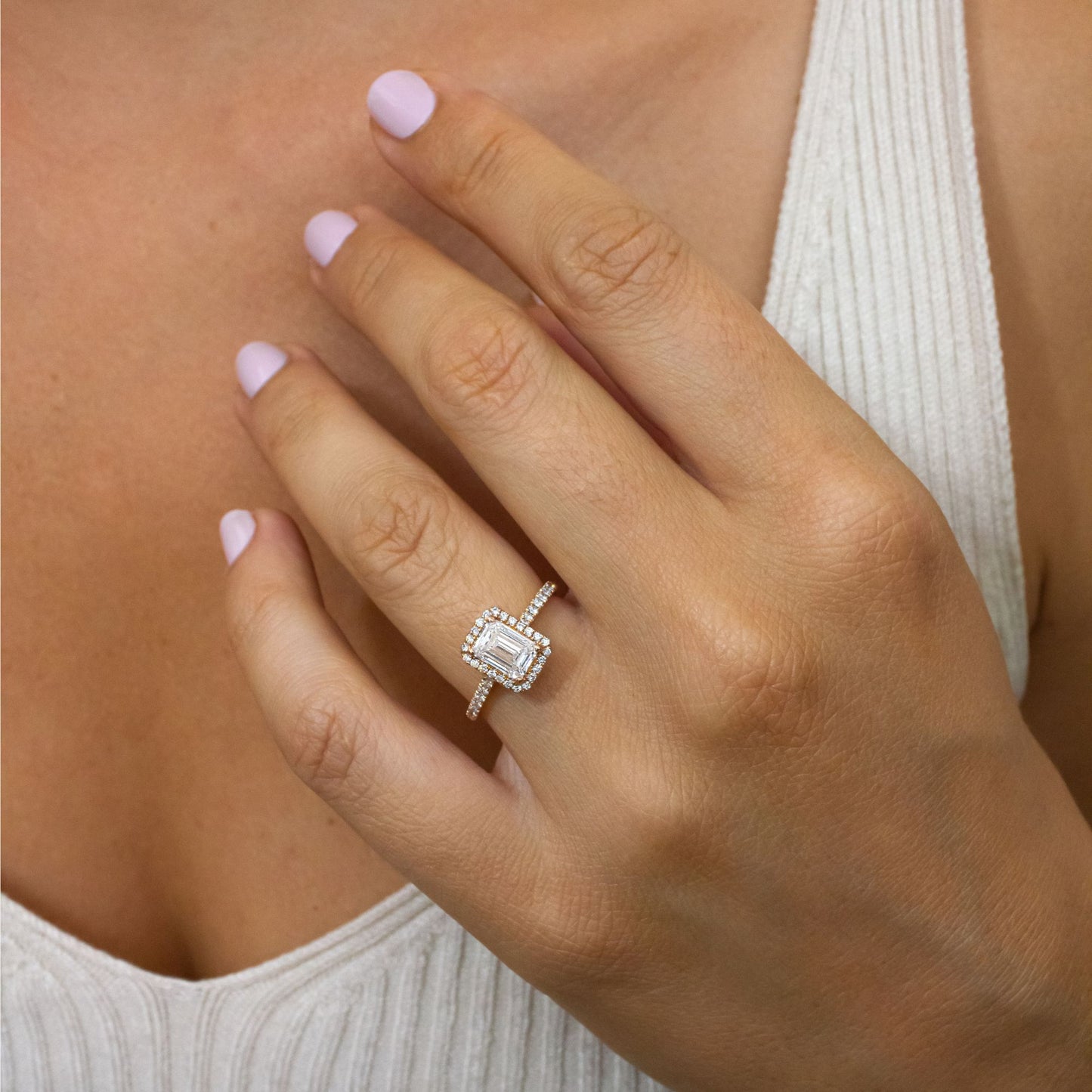 Solitaire-Oval Lab Grown Diamond Engagement Ring