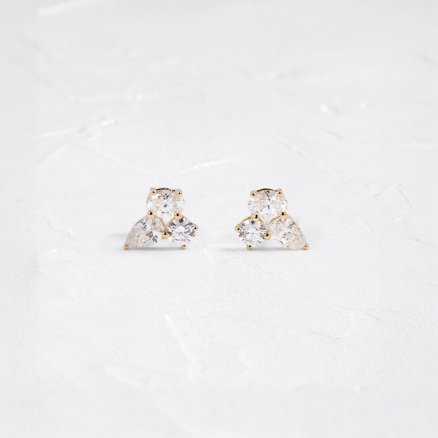 Solitaire- 1.0CT Oval Lab Grown Diamond Earrings