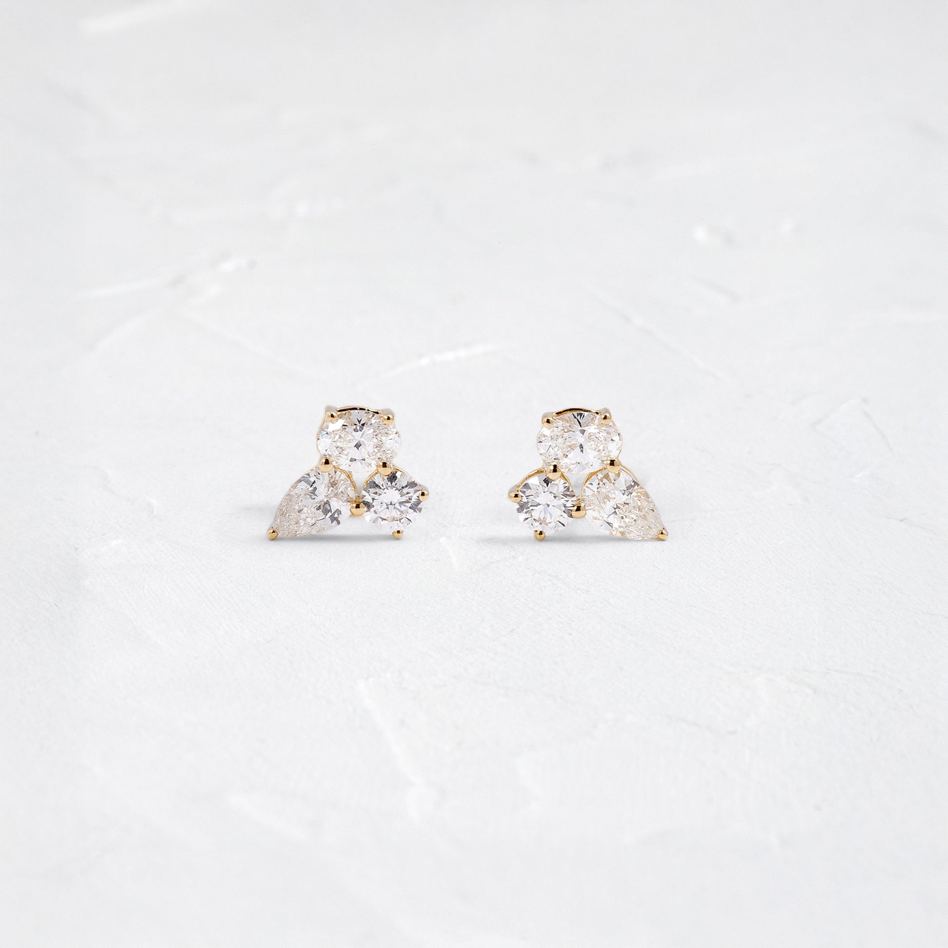 Solitaire- 1.0CT Oval Lab Grown Diamond Earrings