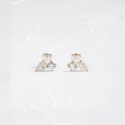 Solitaire- 1.0CT Oval Lab Grown Diamond Earrings