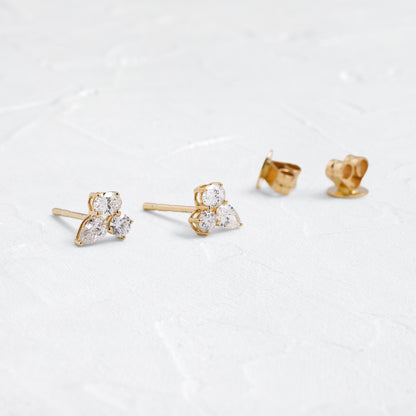 Solitaire- 1.0CT Oval Lab Grown Diamond Earrings