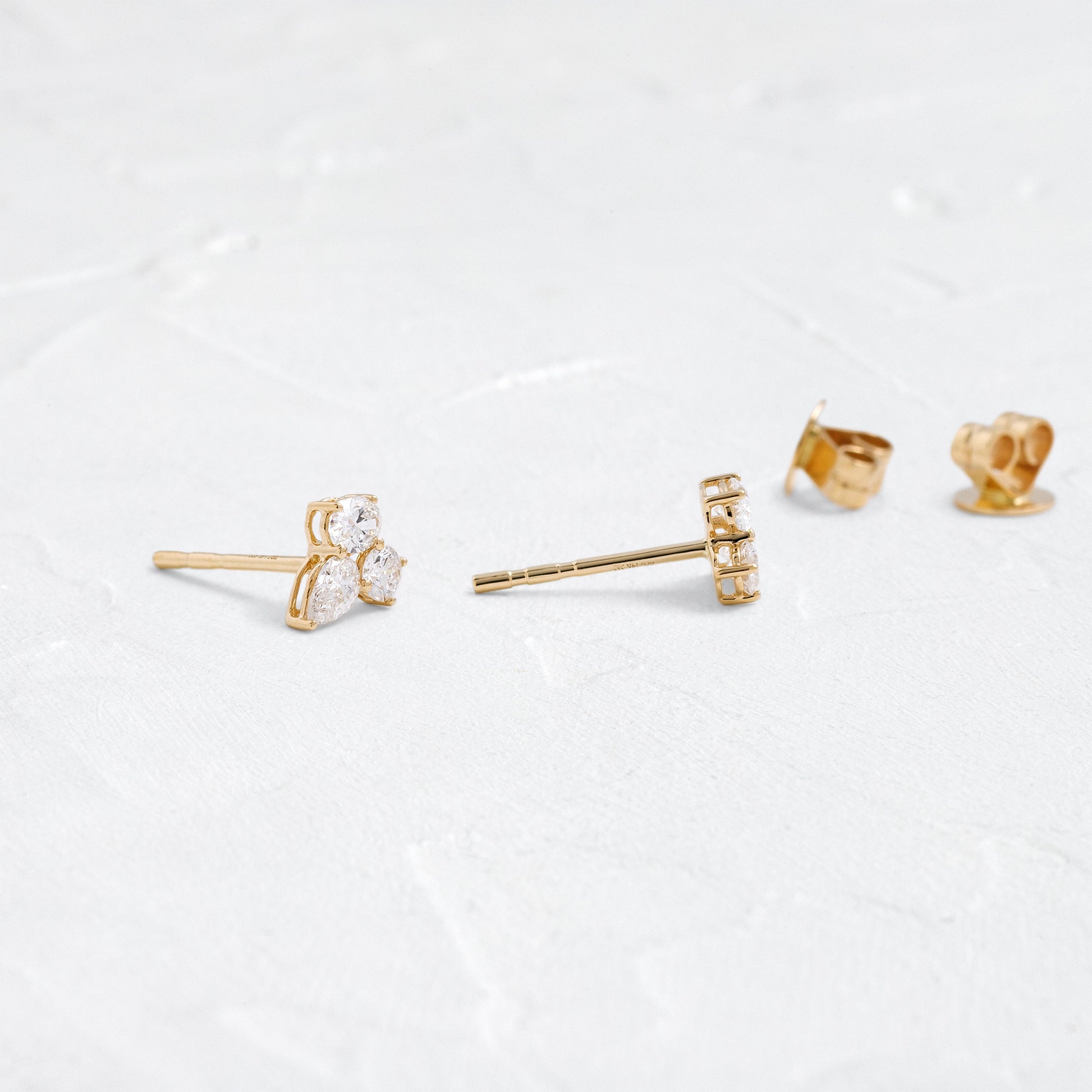 Solitaire- 1.0CT Oval Lab Grown Diamond Earrings