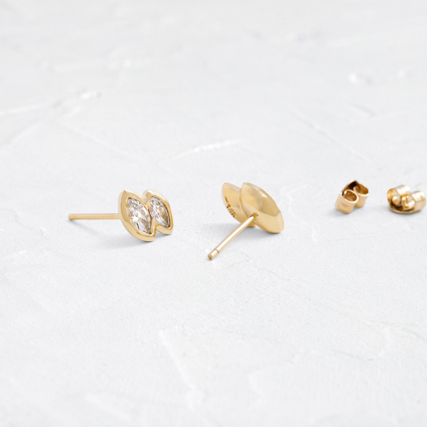 Solitaire- 1.0CT Oval Lab Grown Diamond Earrings