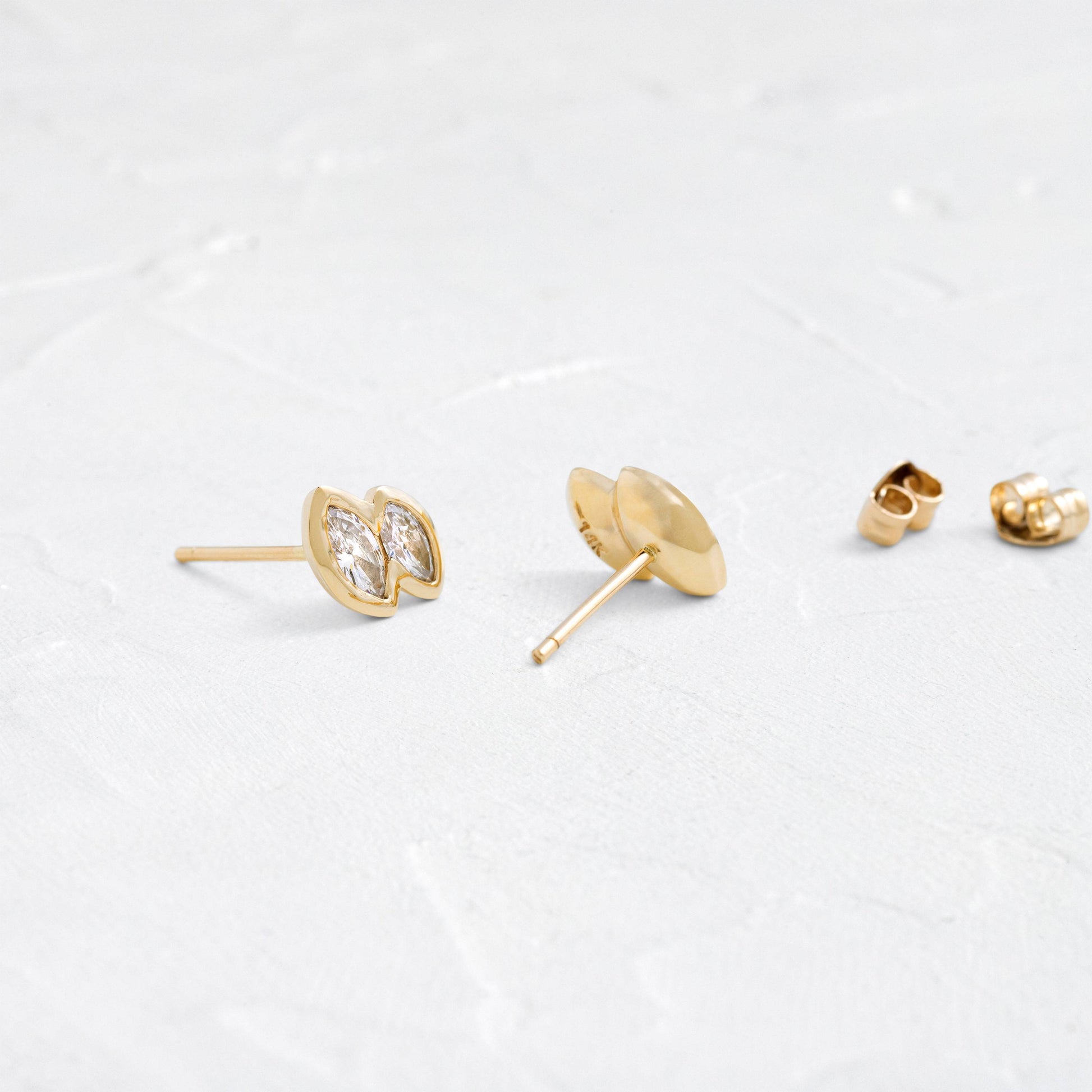 Solitaire- 1.0CT Oval Lab Grown Diamond Earrings