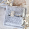 Load image into Gallery viewer, 1.51 CT Radiant Cut Lab Diamond Hidden Halo Pave Ring
