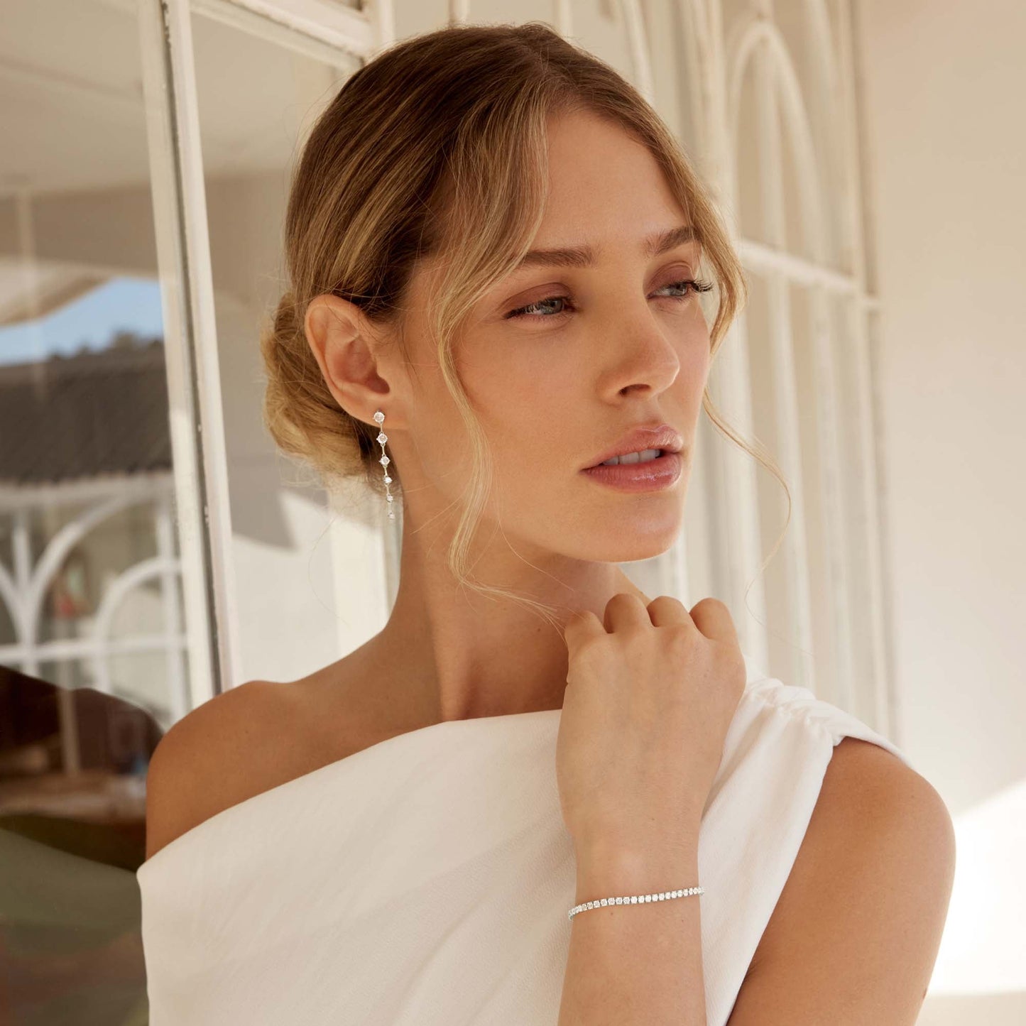 Eternal Elegance: 1 TCW Lab-Grown Round Diamond Tennis Necklace 13